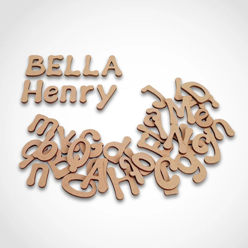 Wooden Letters and Numbers - Alphabet Craft Blanks