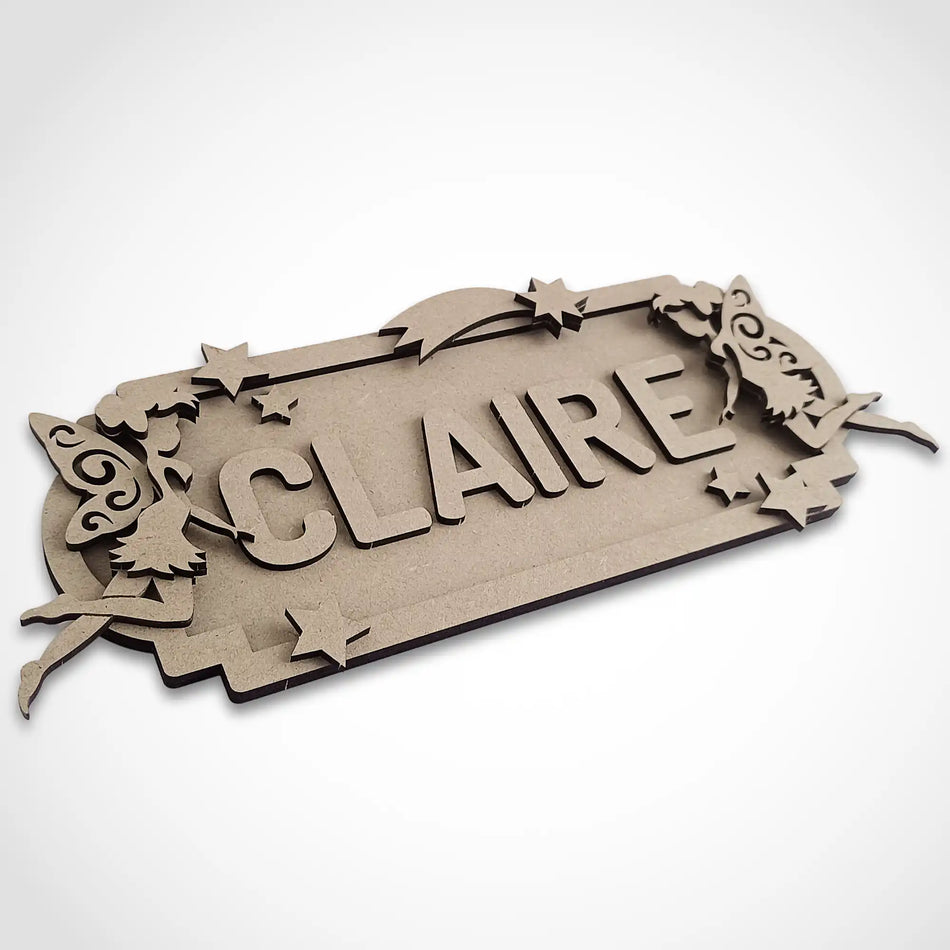 Personalised Fairy Themed Name Sign