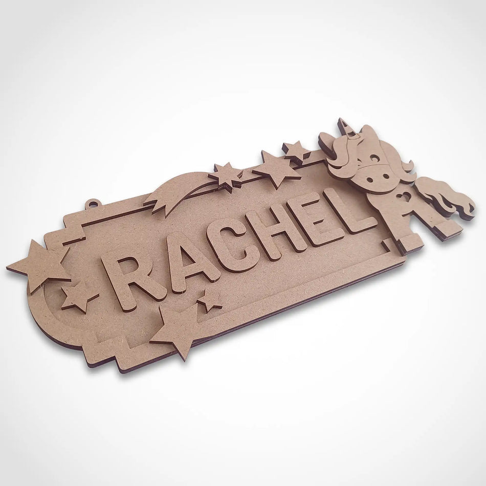 Personalised Unicorn Name Sign
