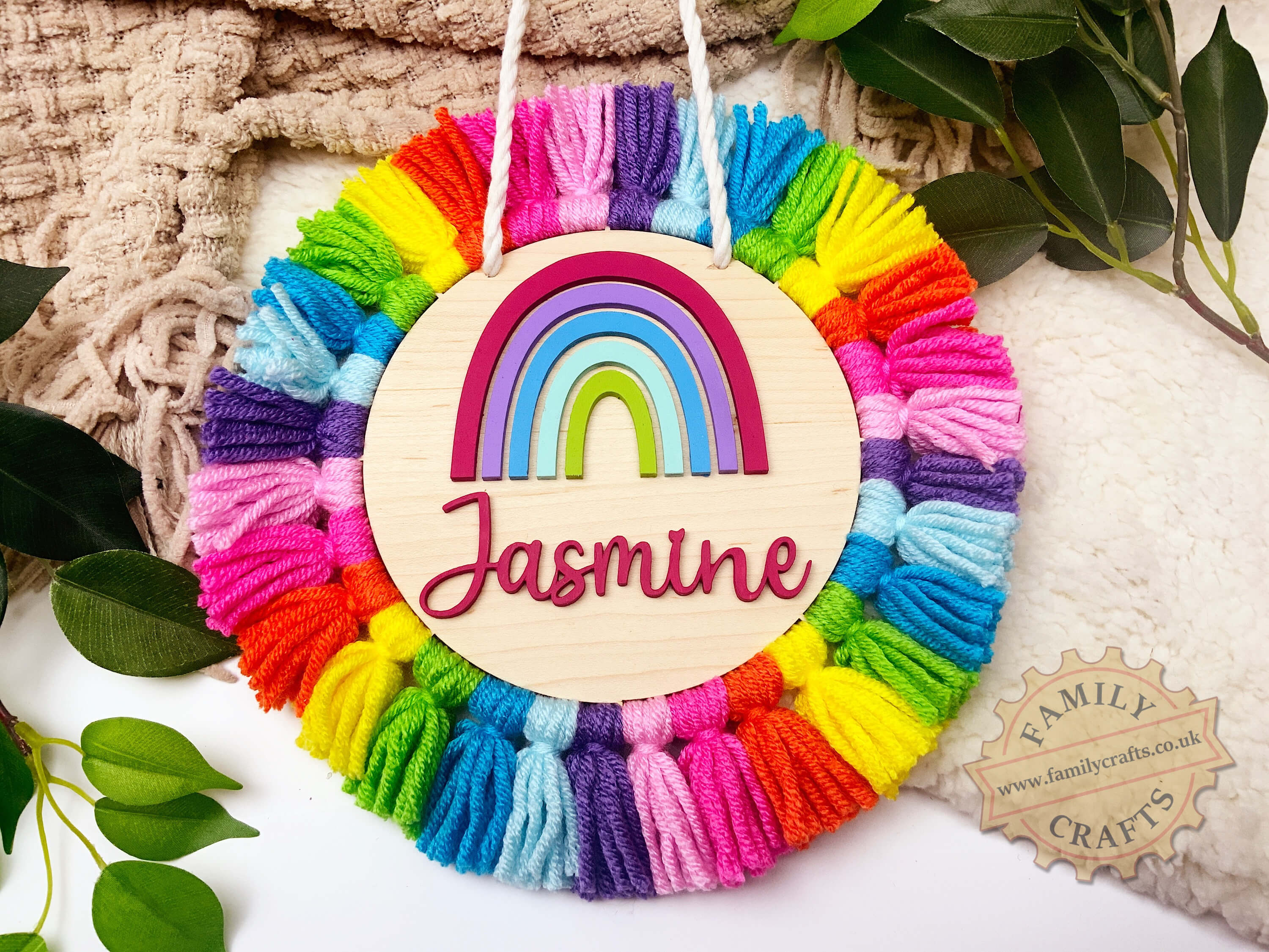 Macrame Personalised Name Plaque