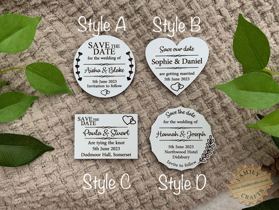 Personalised Save the Date Magnets