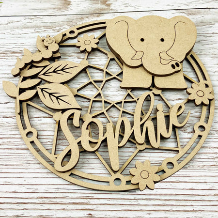 Elephant Jungle Dream Catcher