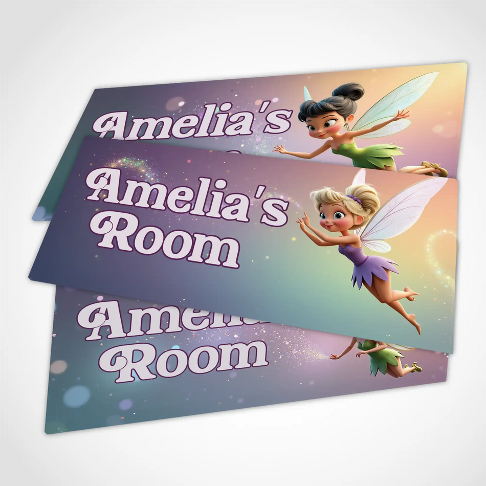 Personalised Tinkerbell Fairy Name Sign