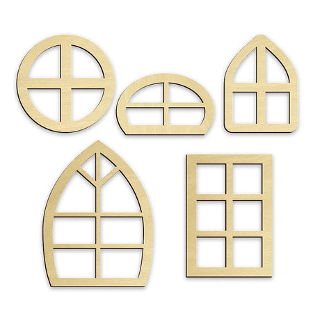 Funhouse Windows Fairy House Windows - A Touch of Enchantment to Fairy or Doll Houses
