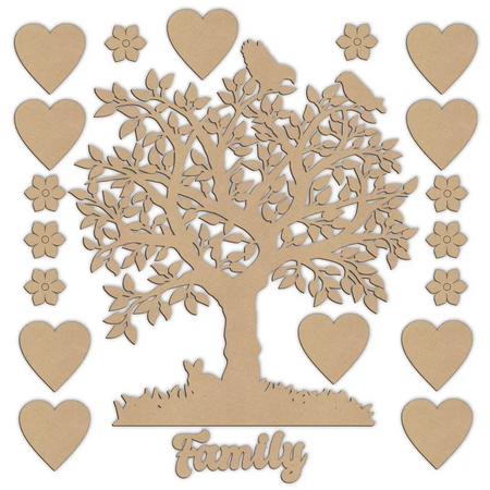 Family tree with bird options