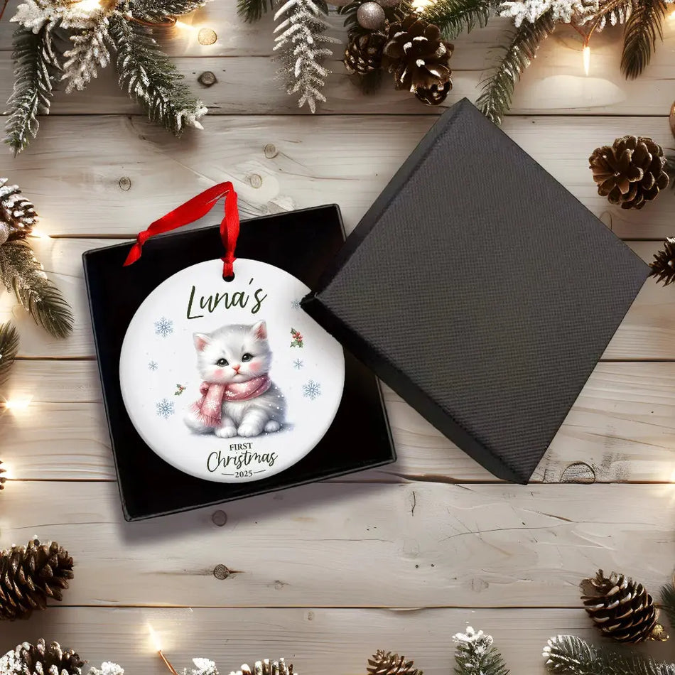 Personalised Ceramic Christmas Tree Ornament