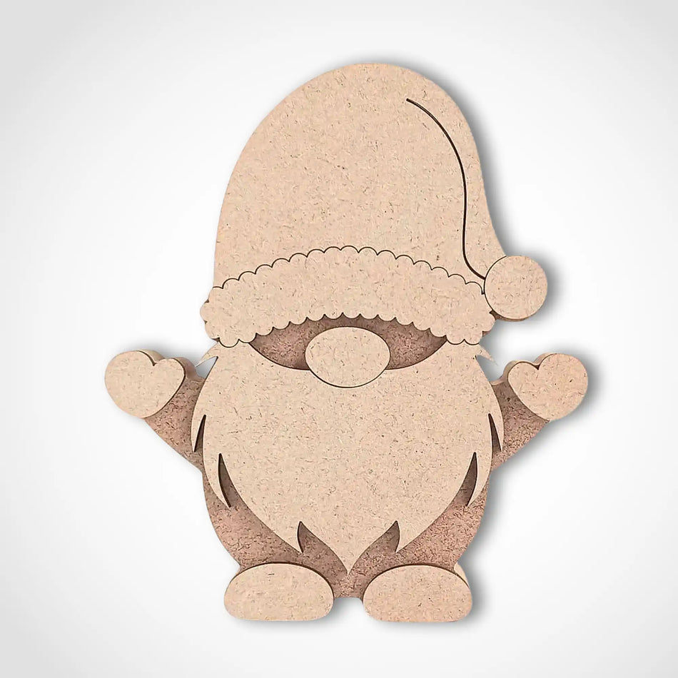 Freestanding Wooden Christmas Gnome