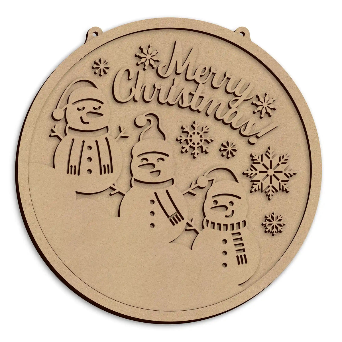Festive Merry Christmas Home Decor wooden decoration ready to paint and personalise for Christmas.