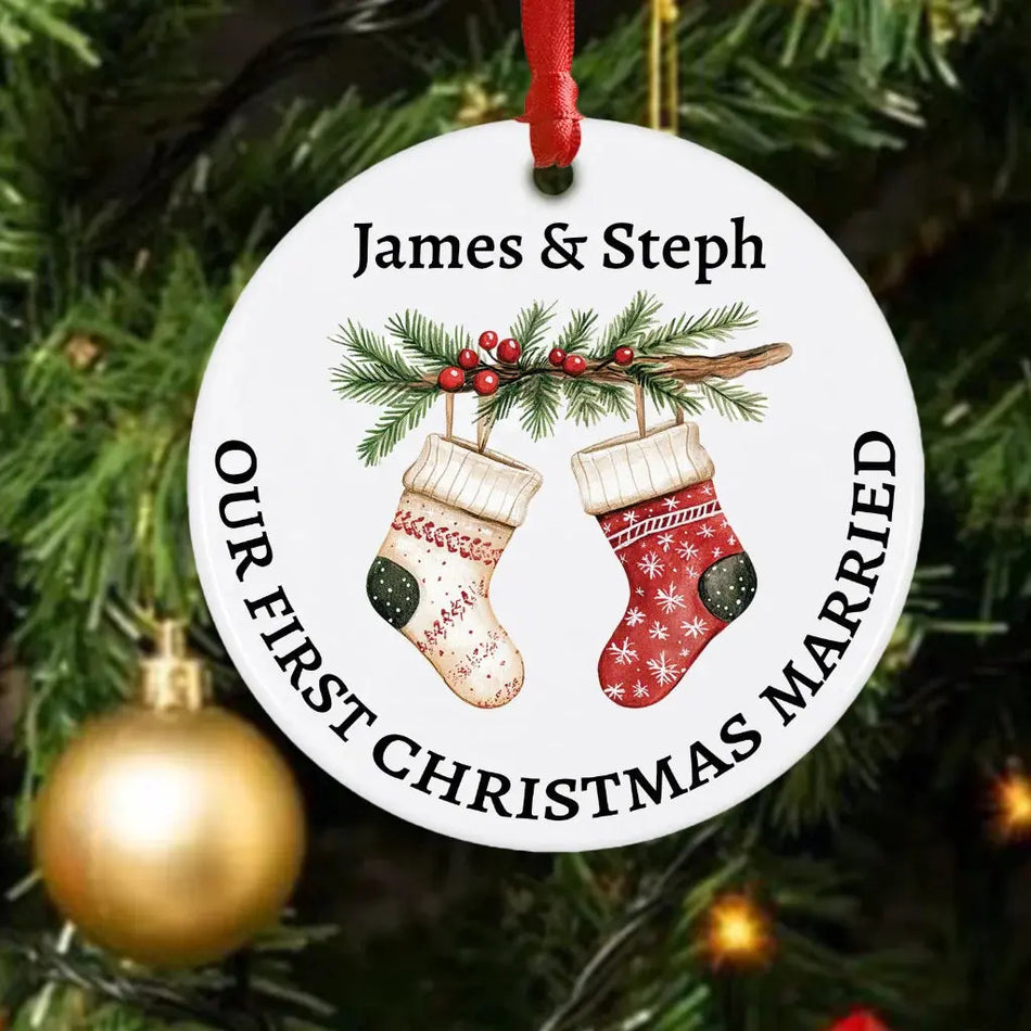 Our First Christmas Married Bauble