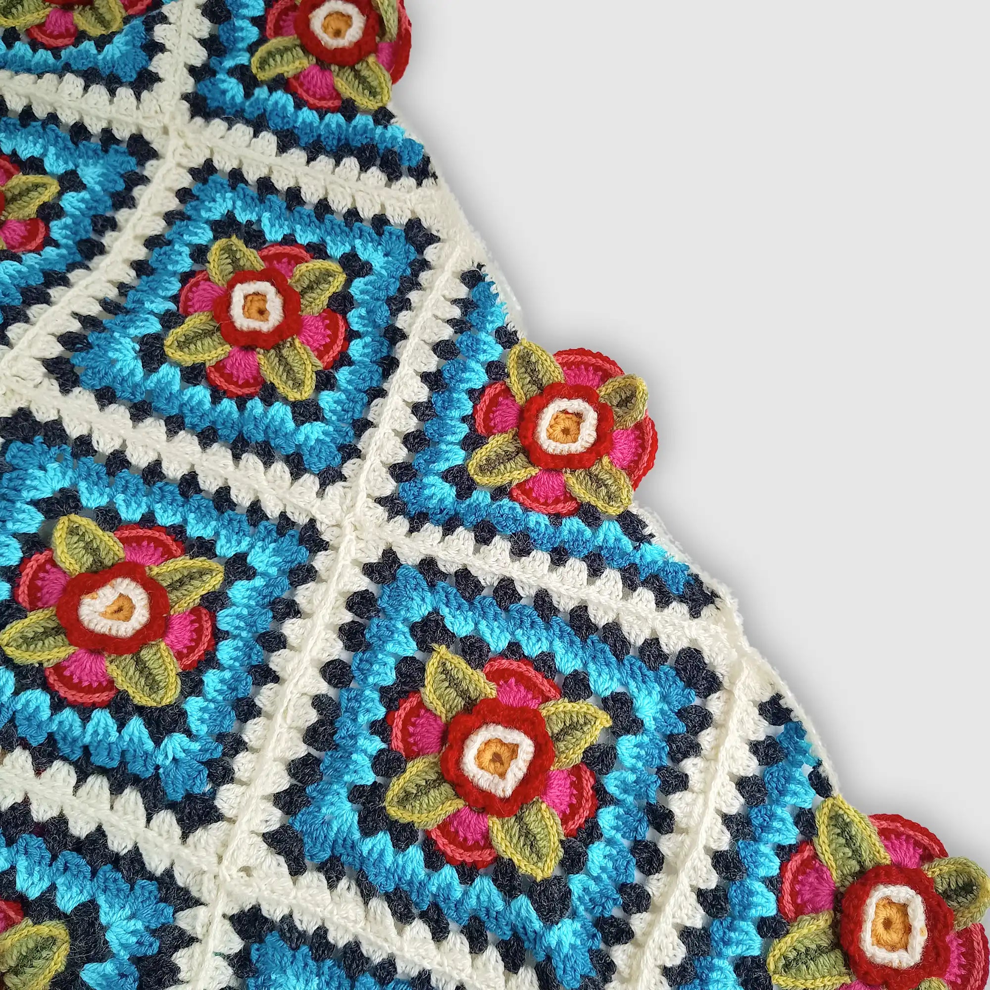 Mexican Diamonds Crochet Throw