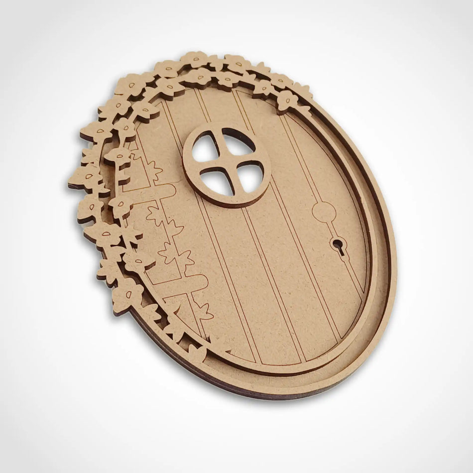 Layered Floral Fairy Door Craft Kit