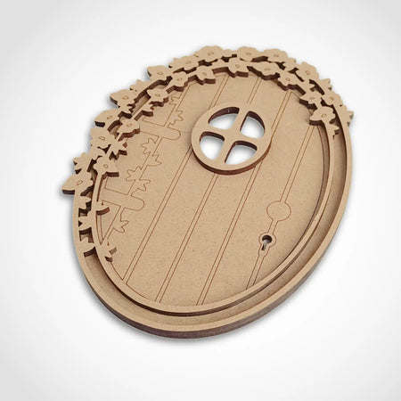 Layered Oval Floral Fairy Door Craft Kit