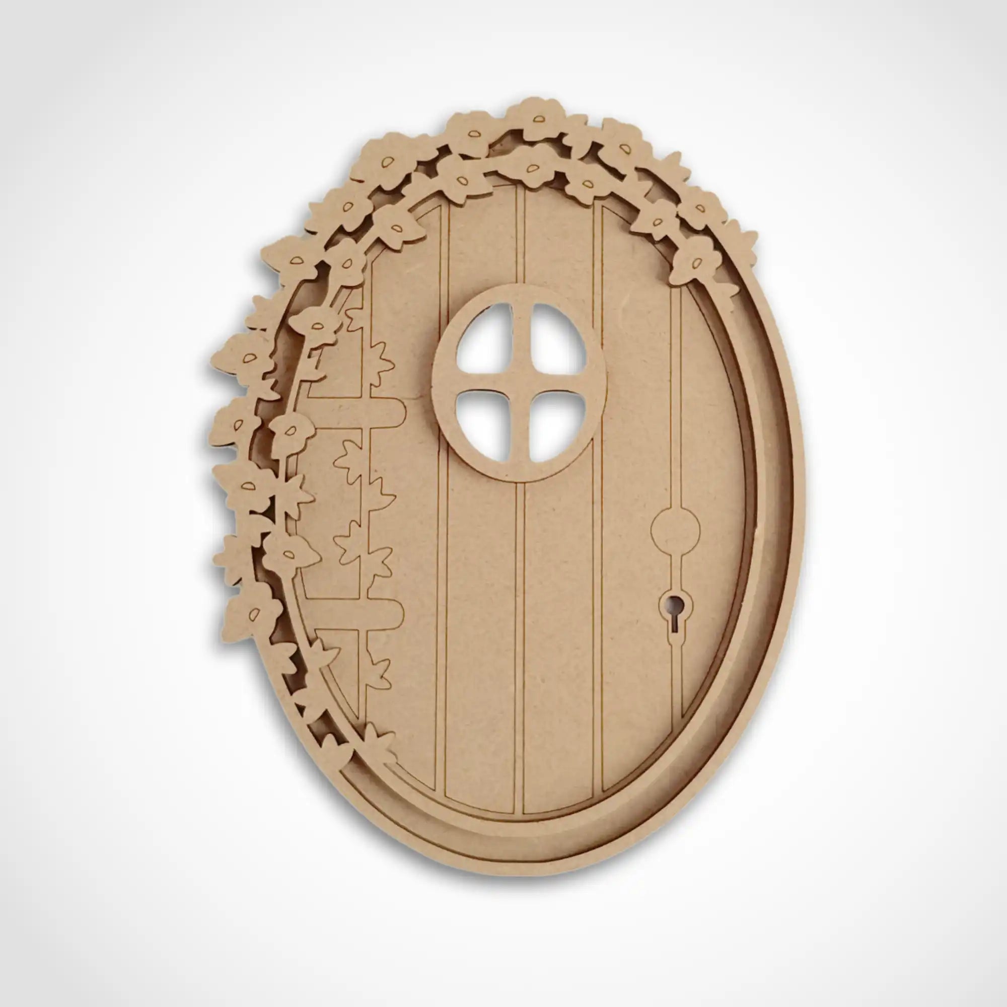Oval Floral Fairy Door Craft Kit