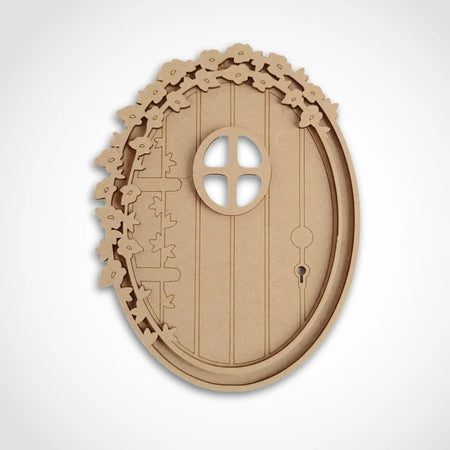 Oval Floral Fairy Door Craft Kit