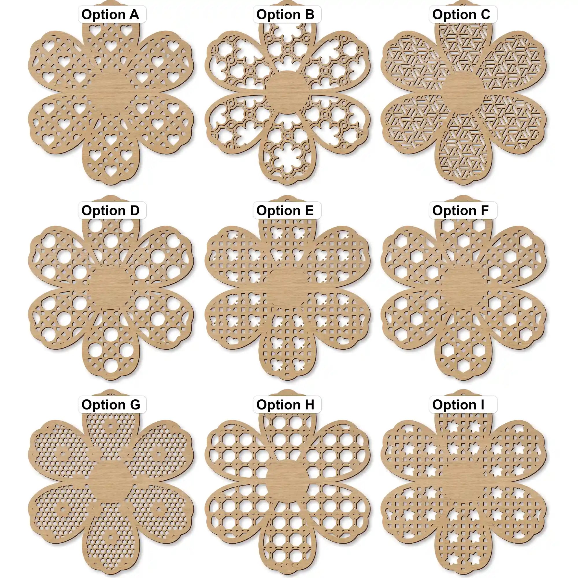 floral rattan sign patterns