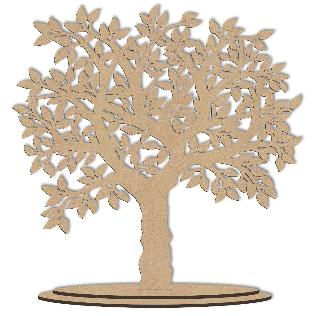 Freestanding leafy family tree