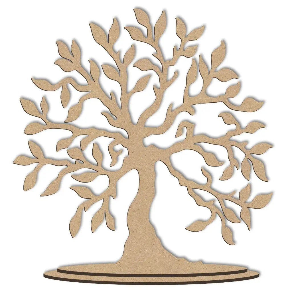 Wooden Family tree craft shapes
