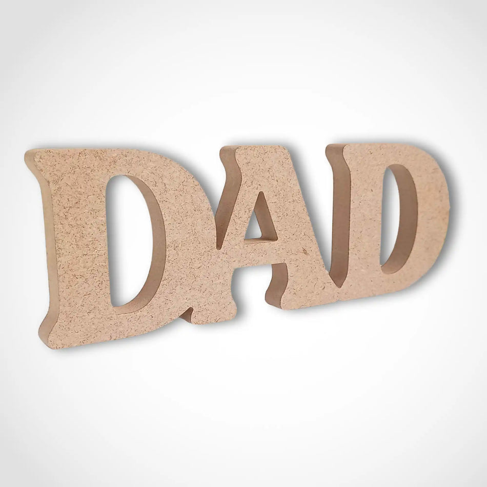 Freestanding Dad Word Craft Shape