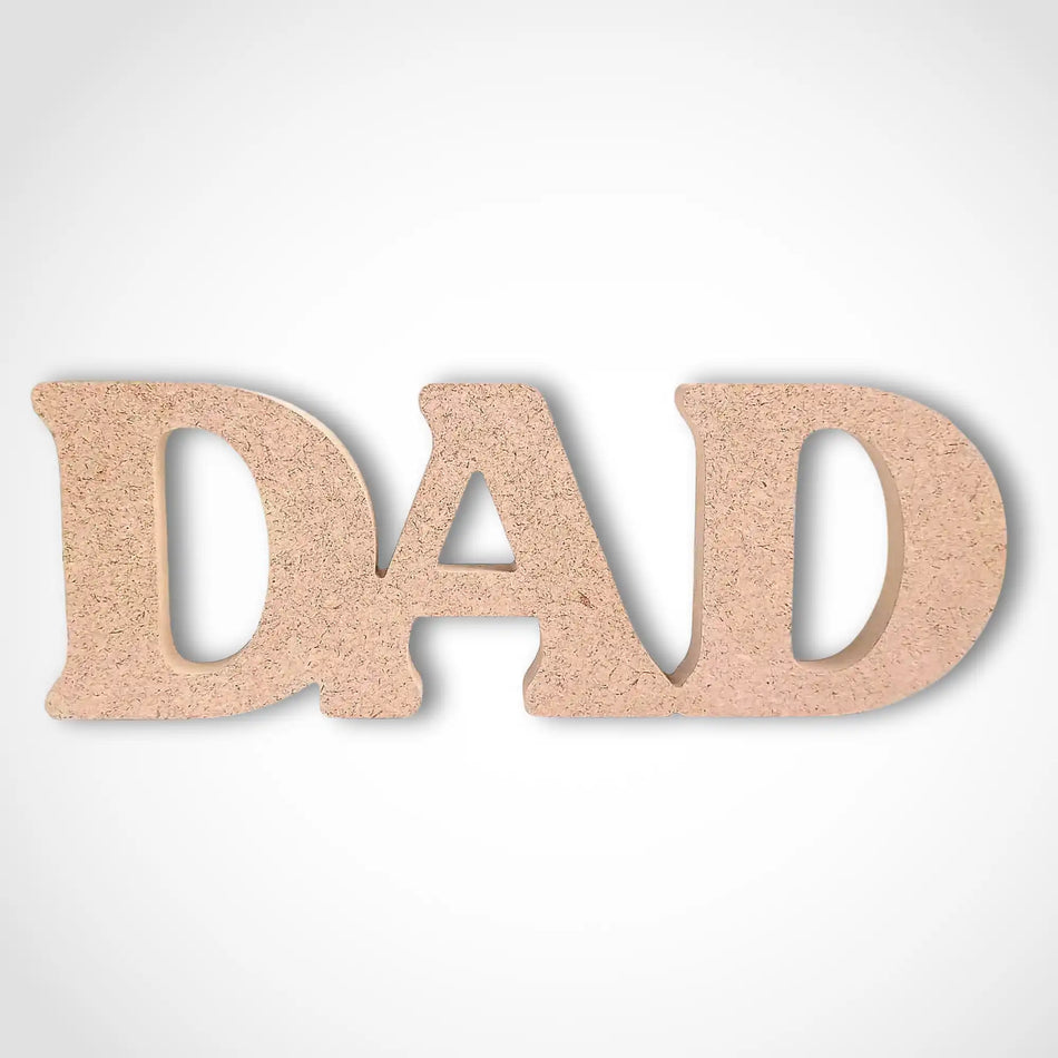Freestanding Dad Word Craft Shape