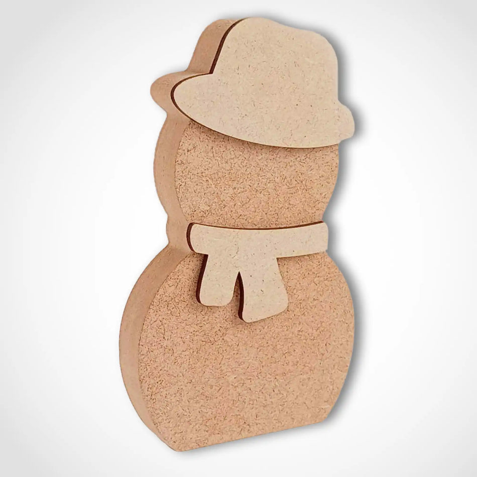 Freestanding MDF Wooden Snowman