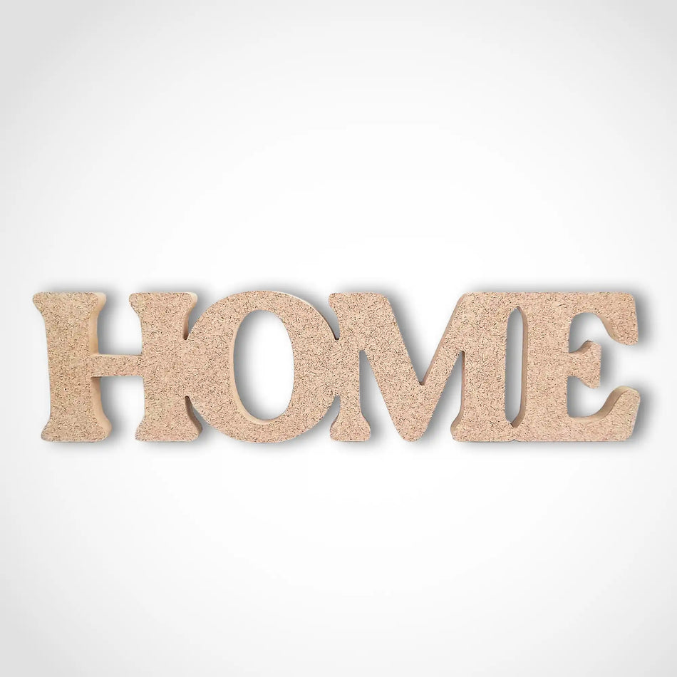 Freestanding Home Word Craft Shape