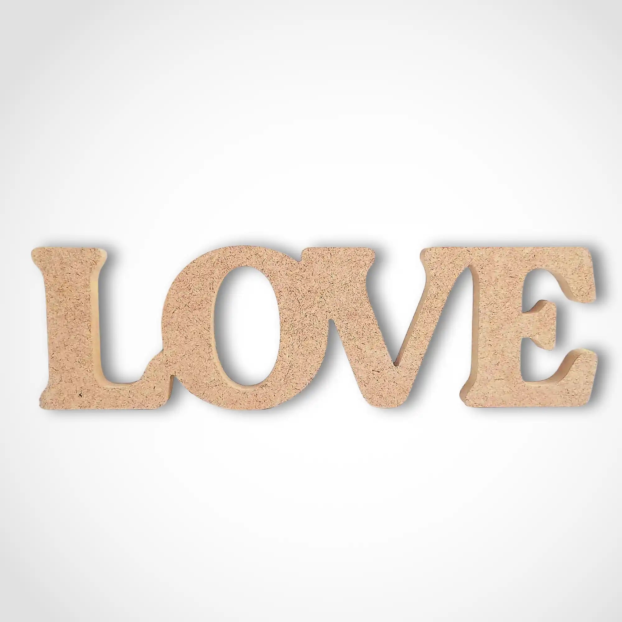 Freestanding Love Word Craft Shape