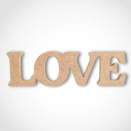 Freestanding Love Word Craft Shape