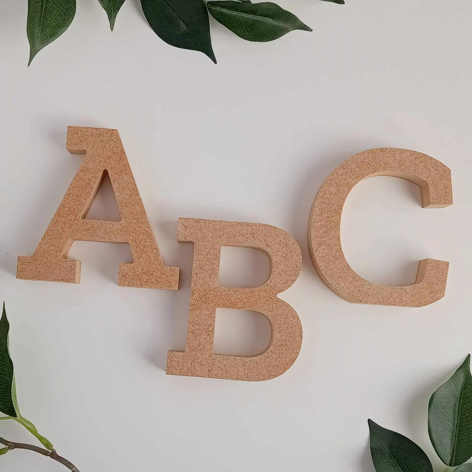 Freestanding Wooden MDF Letters - Wooden Craft Blanks