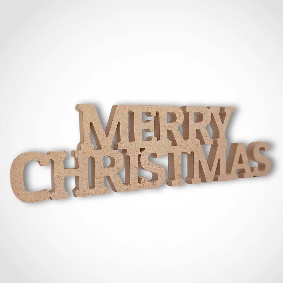 Freestanding Merry Christmas Word Art