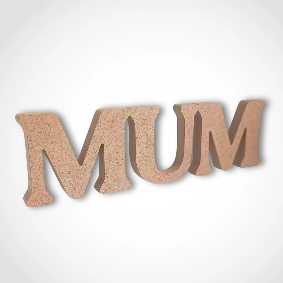 Freestanding Mum Word Art