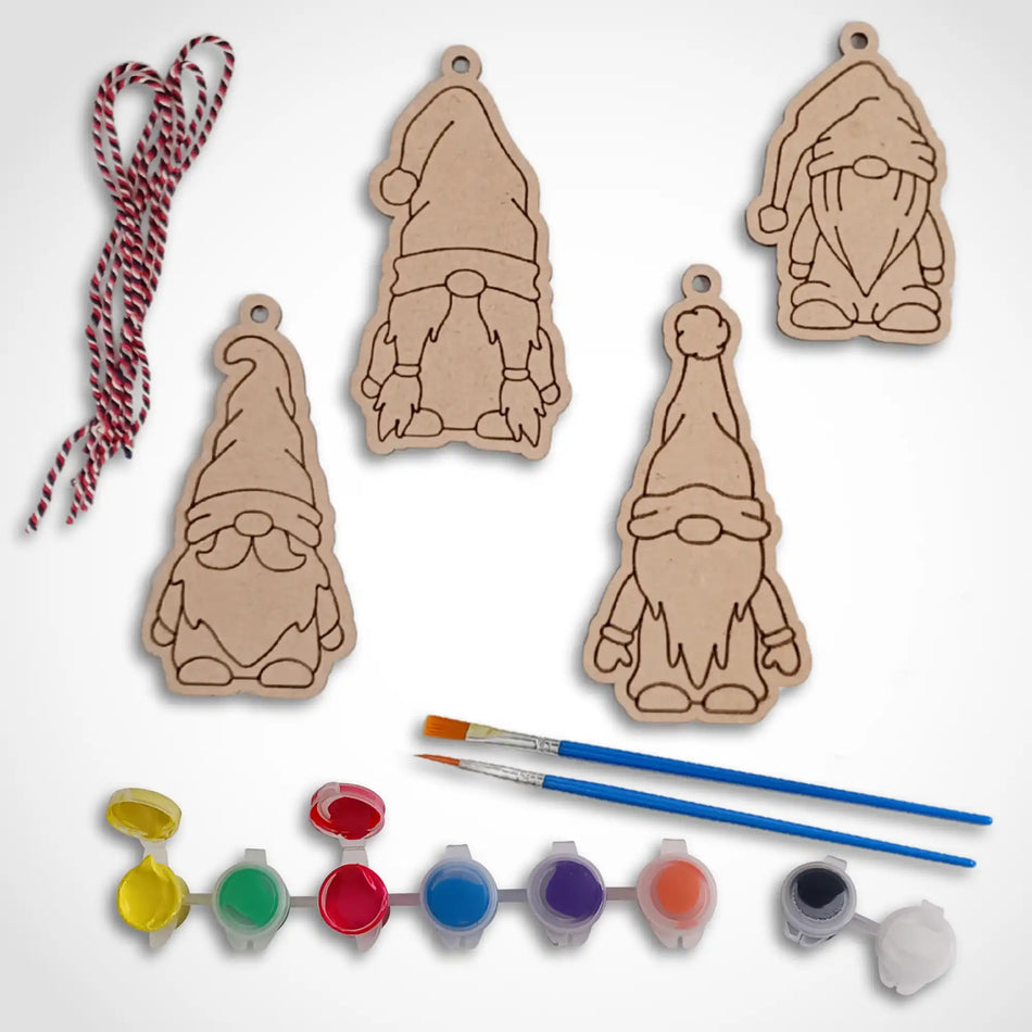 Christmas Gnome Decorations Painting Craft Kit