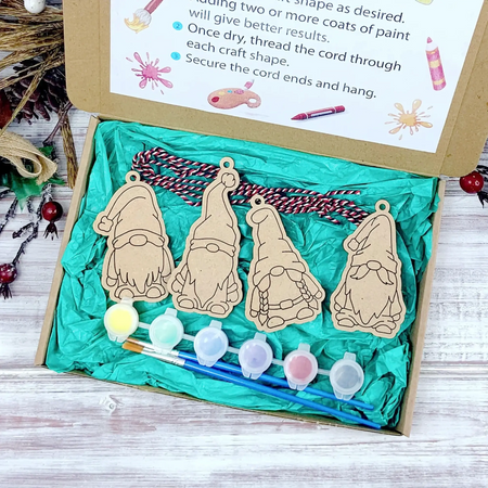 Gnome Baubles Christmas Craft Painting Kit