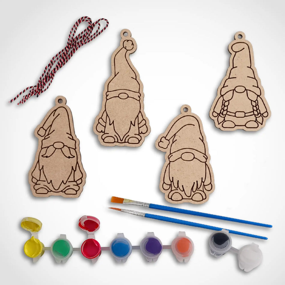 Christmas Gonk Decorations Painting Craft Kit