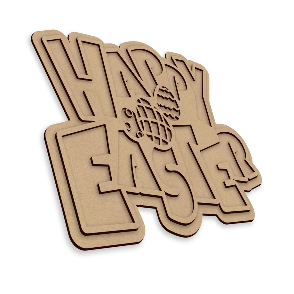Happy Easter Layered Plaque