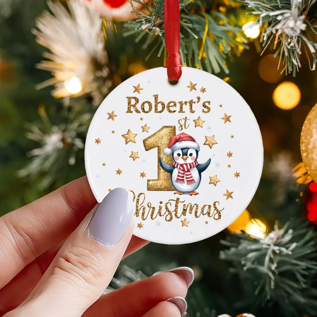 Personalised Baby's First Milestone Tree Ornament