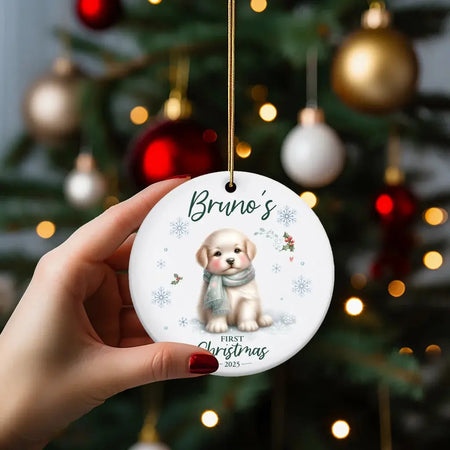 Ceramic Christmas Tree Bauble Family Traditions