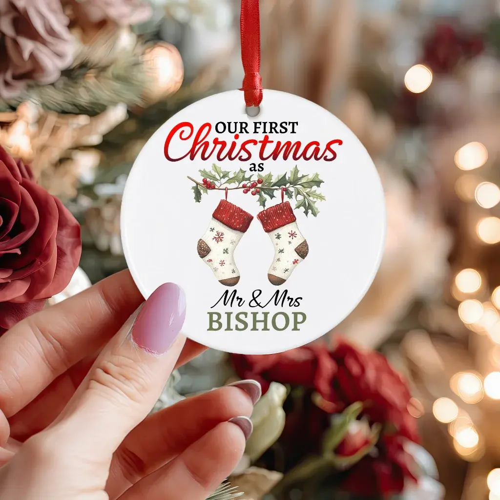 First Year Married Xmas Bauble