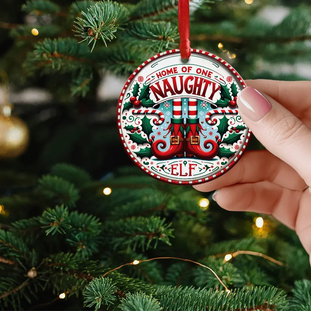 UV Printed Christmas Ceramic Bauble