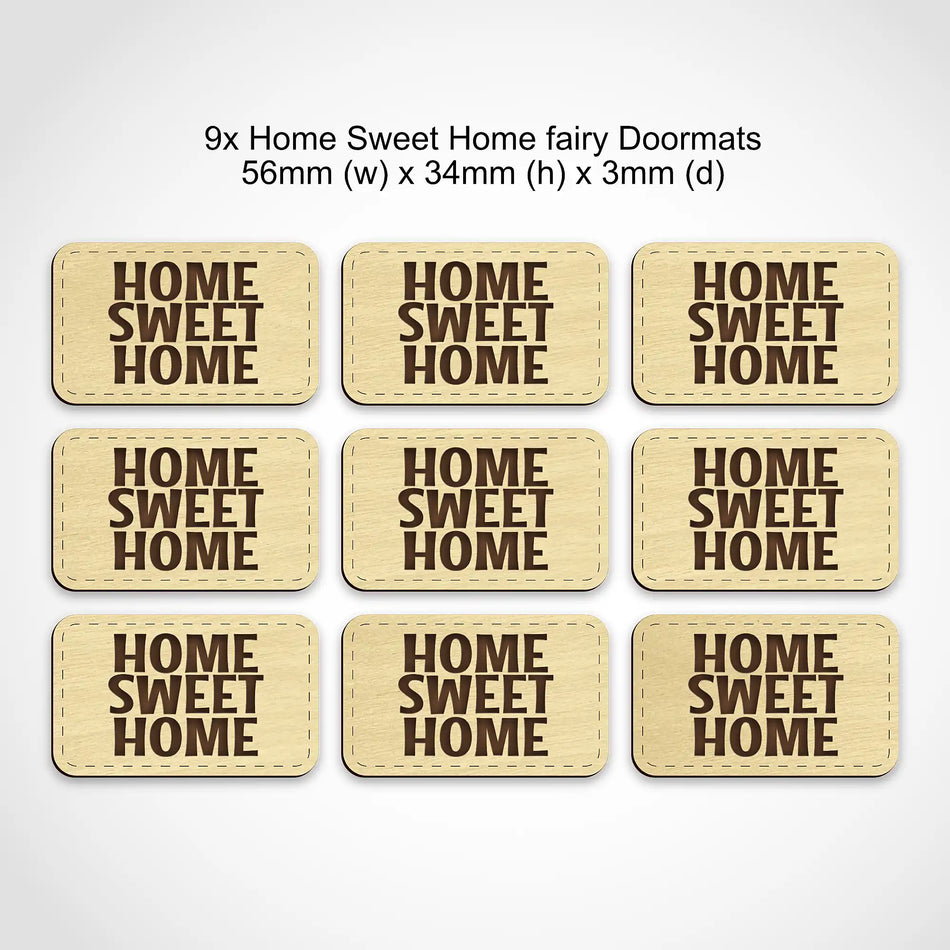 Home Sweet Home Fairy Door Mat
