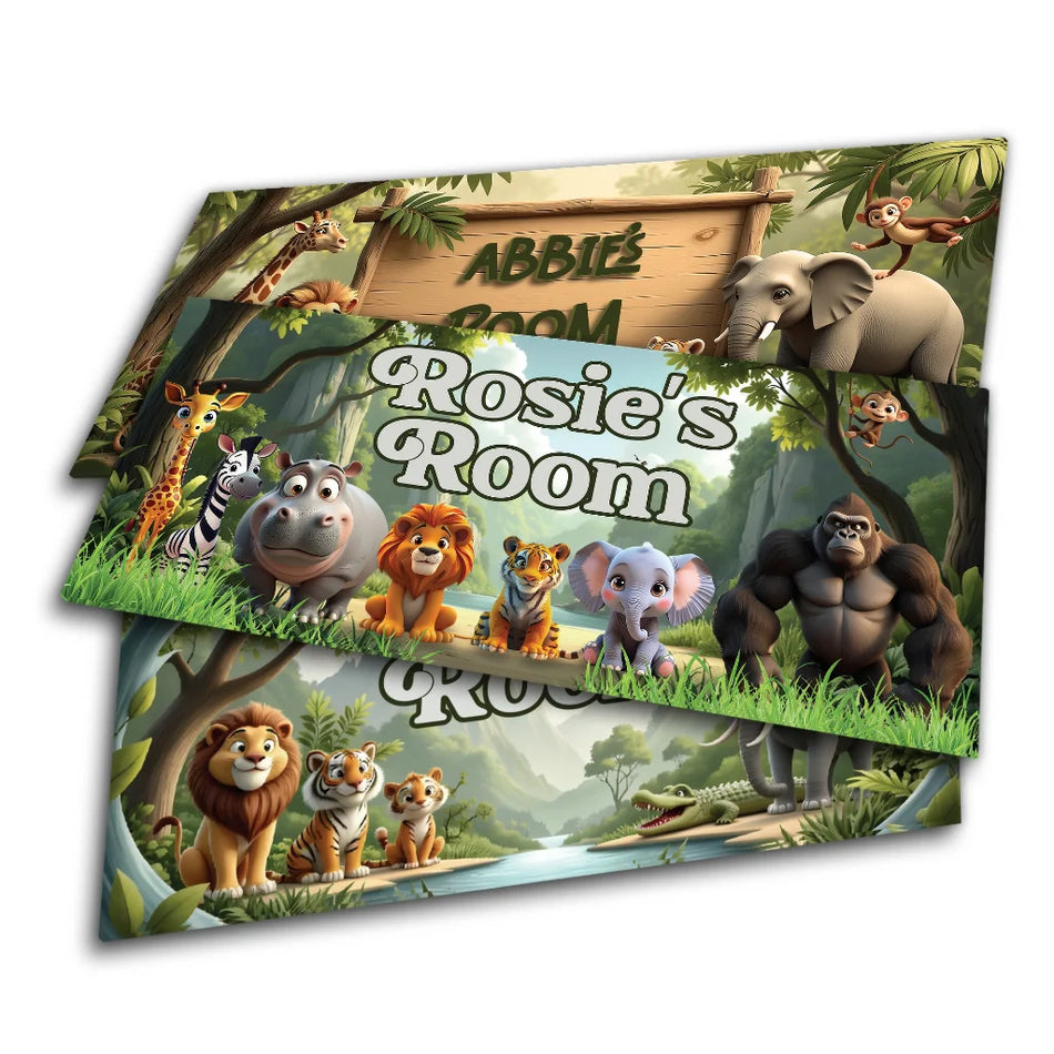 Personalised Jungle Name Sign
