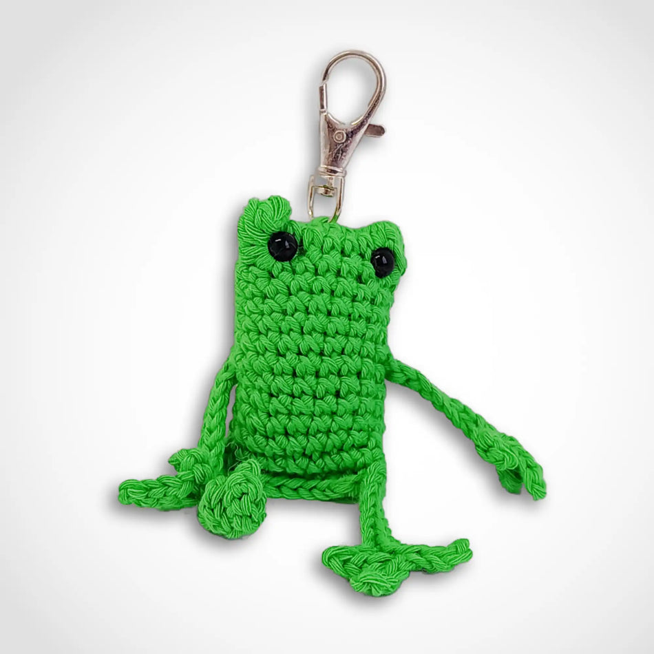 Crochet Leggy Frog Keyring