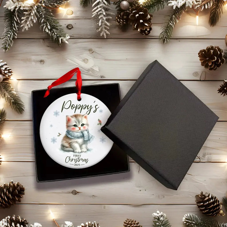 Personalised Ceramic Christmas Tree Bauble