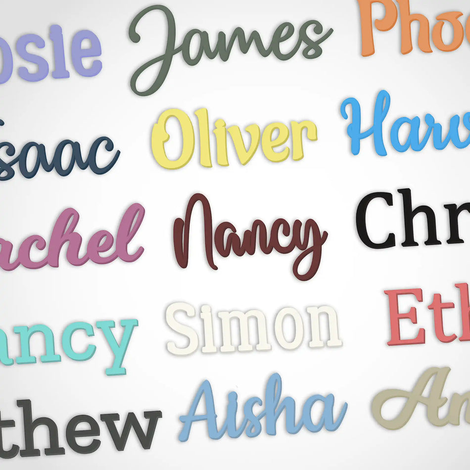 Matt Acrylic Letters - Custom Pastel Wall Décor