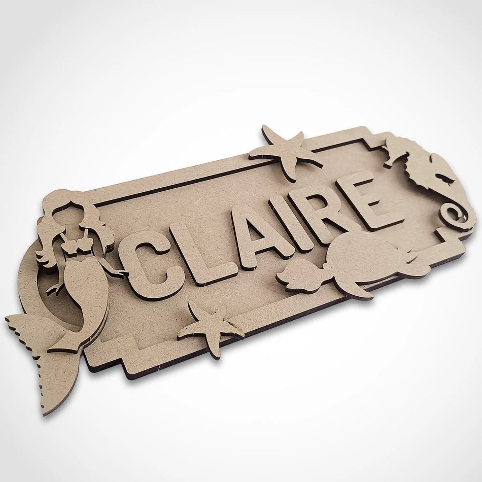 Personalised Mermaid Name Sign