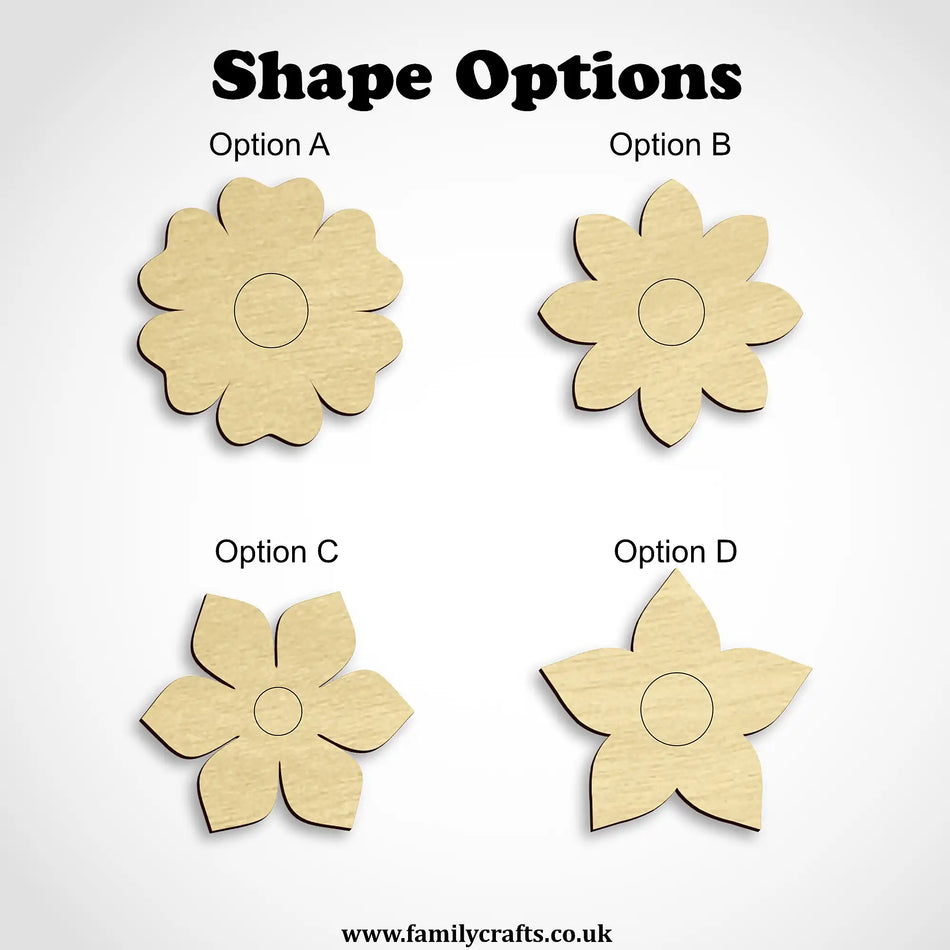 Mini Flower Craft Shapes