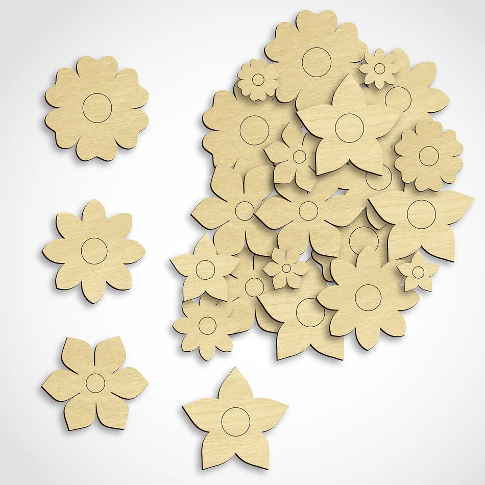 Mini Flower Craft Shapes