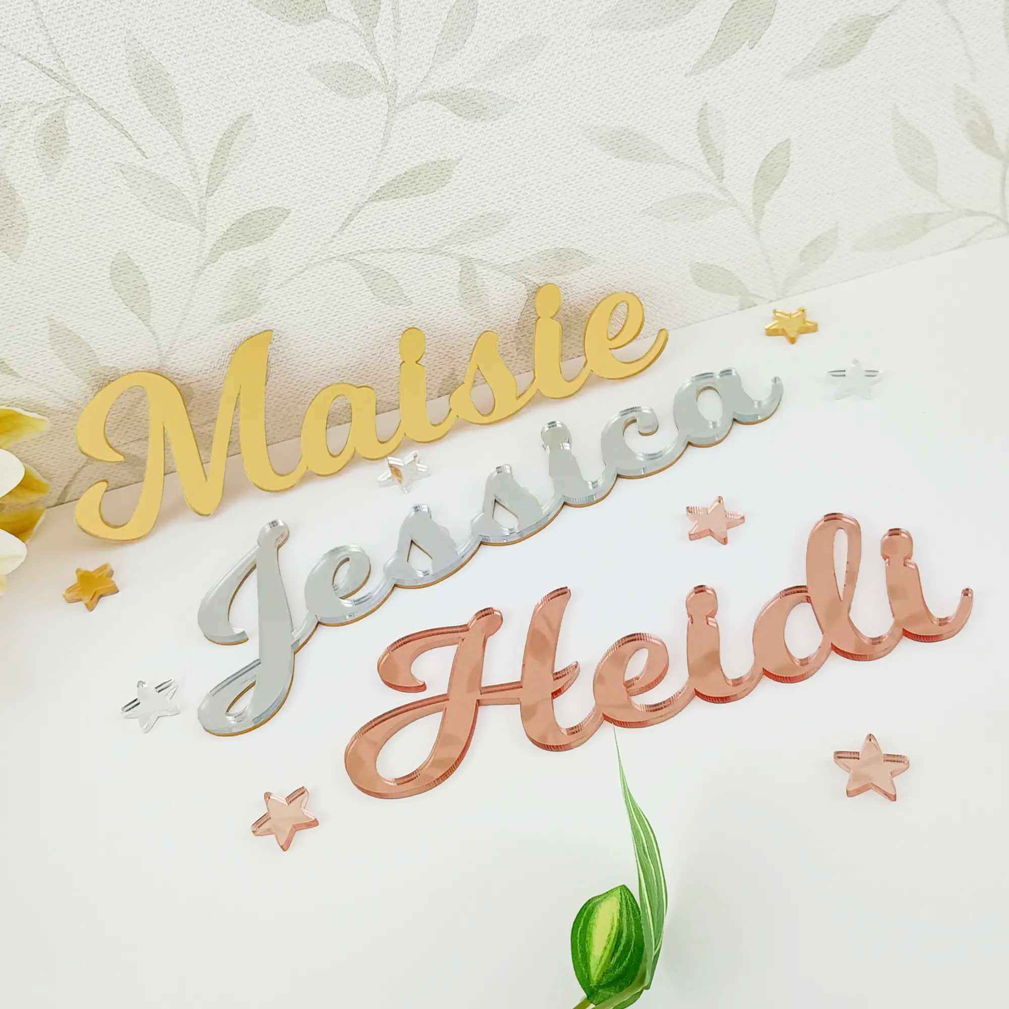 Mirror Acrylic Letters - Custom Wall Signs