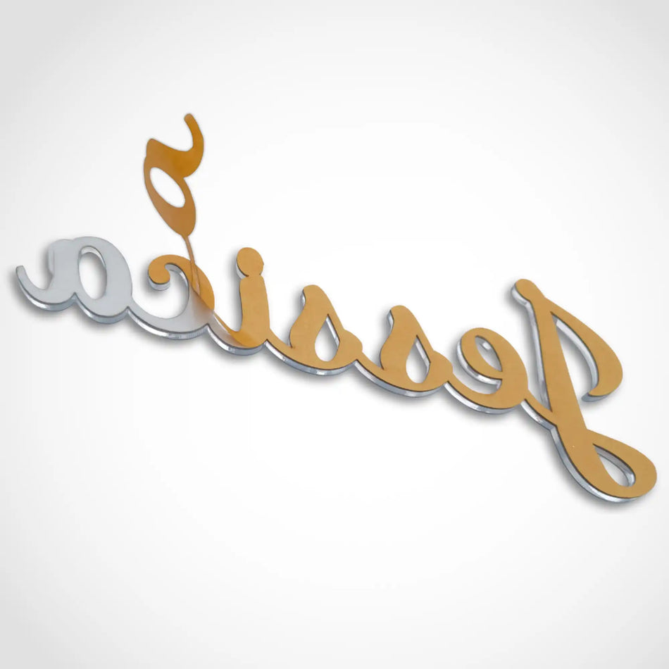 Mirror Acrylic Letters with Self Adhesive Backing