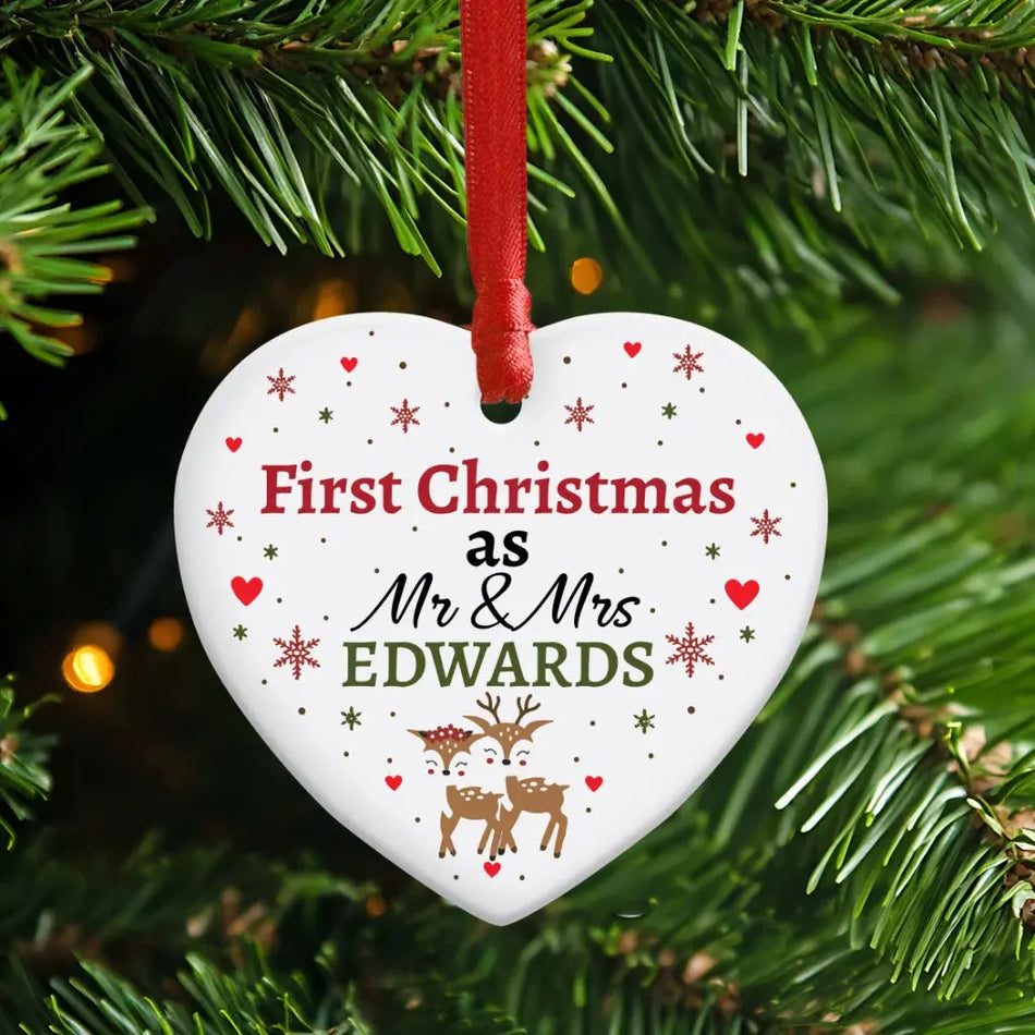 Our First Christmas as Mr and Mrs Bauble
