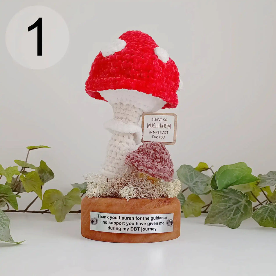 Mushroom 1 Forest Floor Decorations with Personalised Message